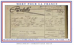 3 GUERRE 14-18 14.18 BOTELLA MANUEL MPF 1 